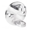Side Fixing Clamp round Plate to suit 42.4mm o/d-Grade 316 Satin Polished